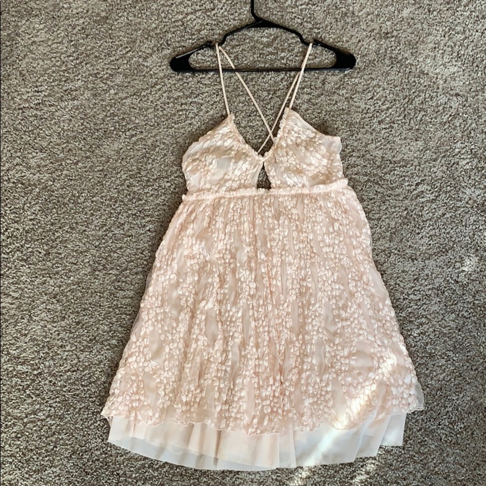Lacy pink dress